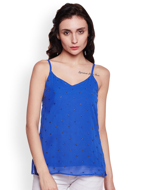 

Oxolloxo Women Blue Solid Top