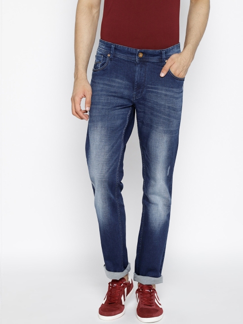 

Numero Uno Men Blue Slim Fit Low-Rise Low Distress Jeans