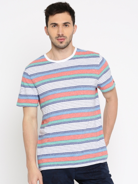

Tommy Hilfiger Men Multicoloured Printed Round Neck T-shirt, Multi