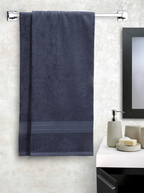 

Portico New York Set of 2 Navy 450 GSM Bath Towels, Navy blue