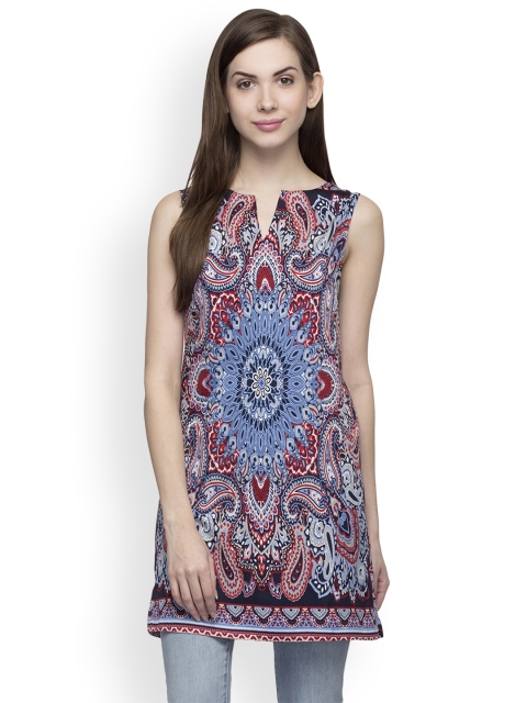 Oxolloxo Multicoloured Printed Tunic available at myntra for Rs.399