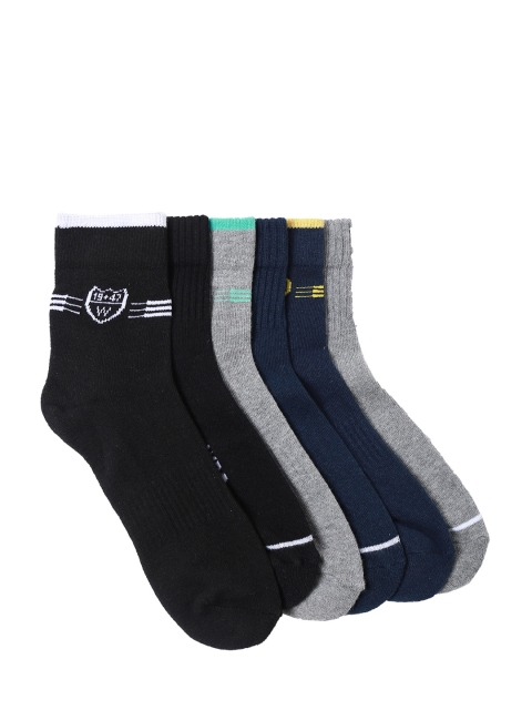 

Wrangler Men Pack of 6 Assorted Ankle-Length Socks, Multi