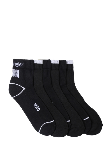 

Wrangler Men Set of 6 Black Ankle-Length Socks