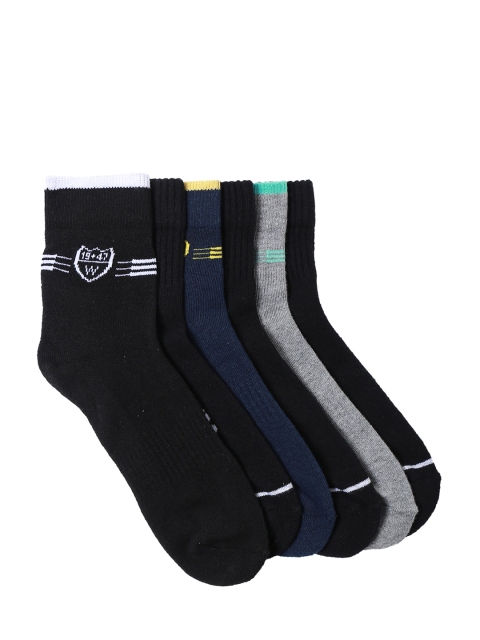 

Wrangler Men Pack of 6 Assorted Ankle-Length Socks, Multi