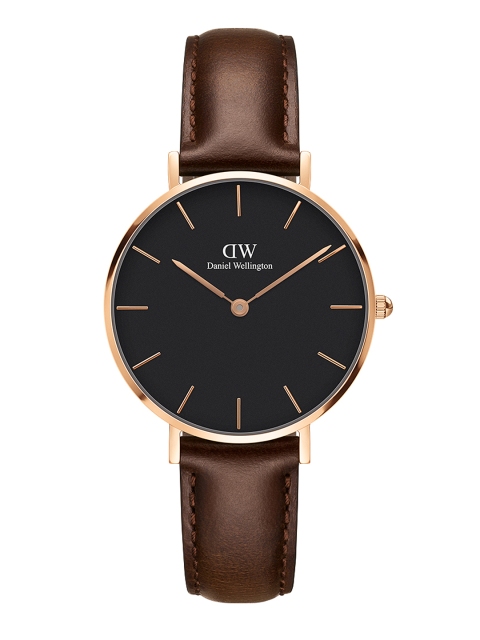 

Daniel Wellington Women Petite Bristol Black Rose Gold Watch