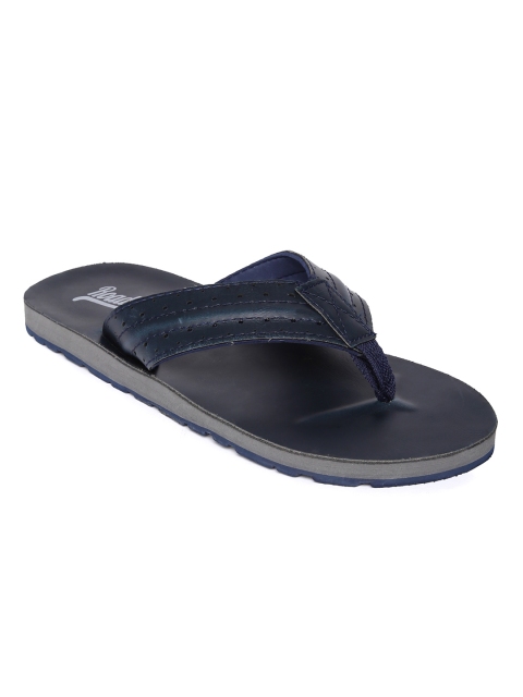 

Roadster Men Navy Blue Self Design Thong Flip-Flops