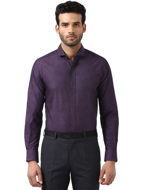 

Raymond Men Purple Regular Fit Printed Formal Shirt