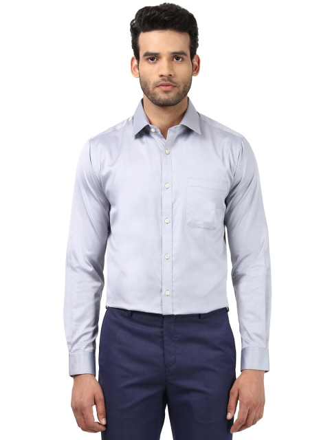 

Raymond Men Grey Slim Fit Solid Formal Shirt