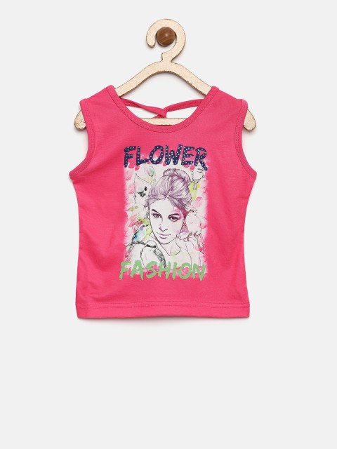 

Tiny Girl Girls Pink Printed Top