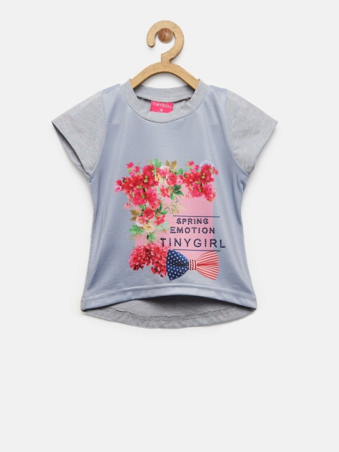 

Tiny Girl Grey Printed Top