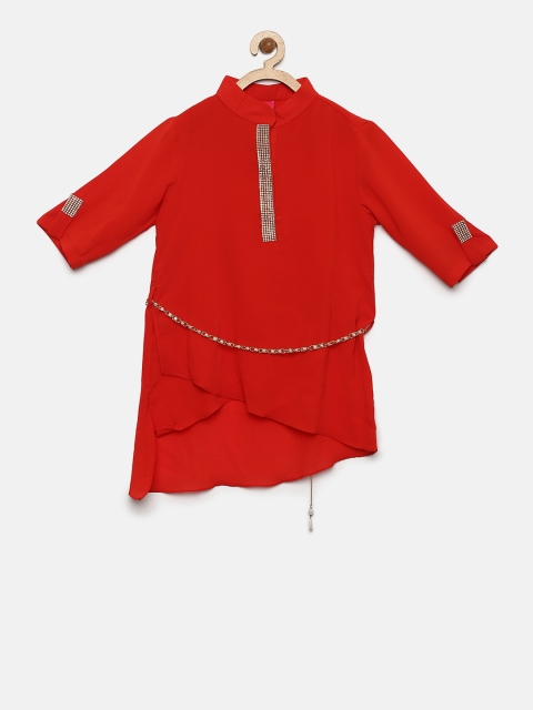 

Tiny Girl Red Solid Top