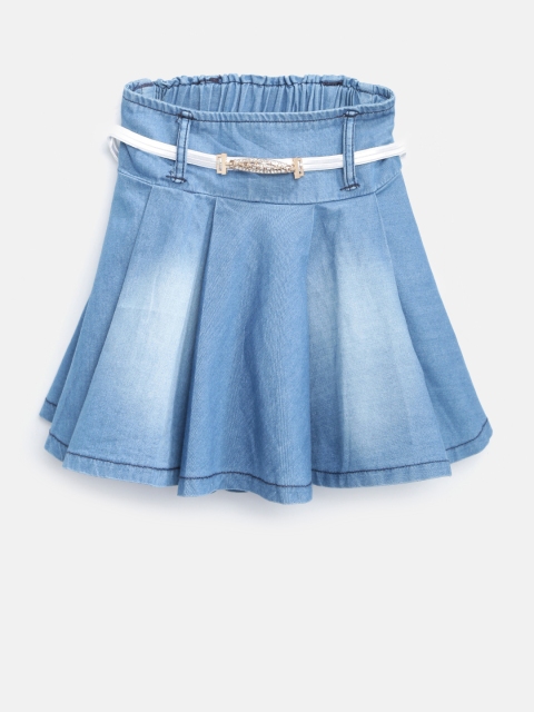 

Tiny Girl Blue Denim Washed Flared Skirt