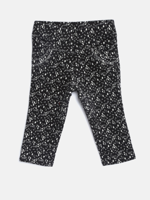 

Tiny Girl Black Printed Jeggings