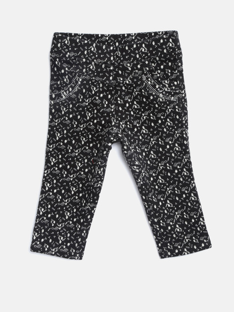 

Tiny Girl Black Printed Jeggings