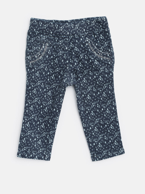 

Tiny Girl Blue Printed Jeggings