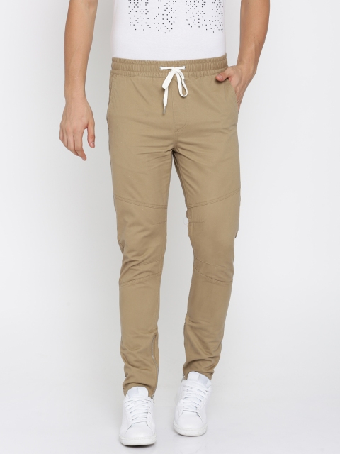 

FOREVER 21 Men Khaki Regular Fit Solid Chinos