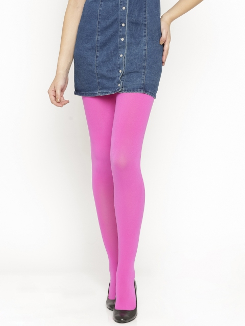 

FOREVER 21 Pink Solid Stockings