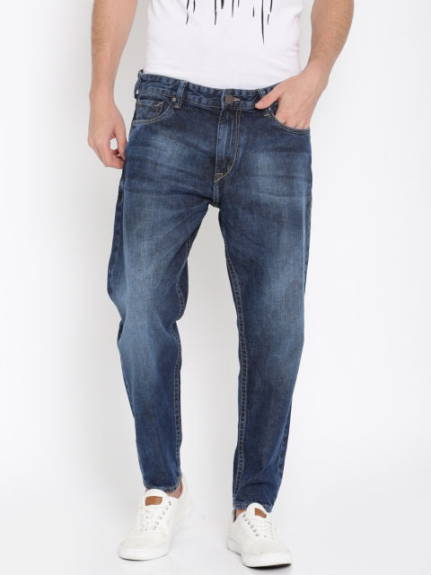 

Moda Rapido Men Blue Slim Fit Mid-Rise Cropped Clean Look Jeans