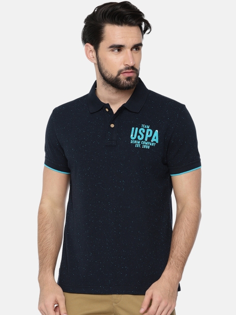 

U.S. Polo Assn. Denim Co. Men Navy Polo Collar T-shirt, Navy blue