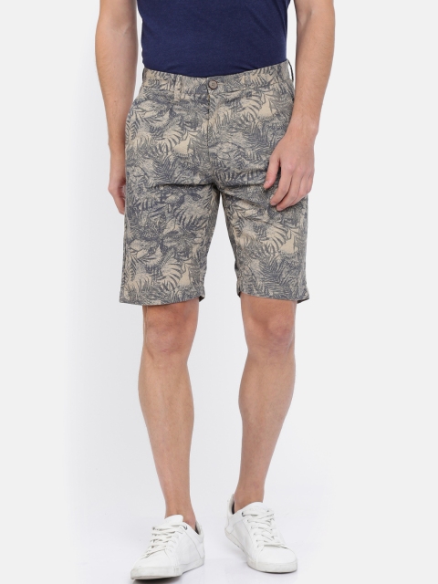 

U.S. Polo Assn. Denim Co. Men Khaki Printed Slim Fit Regular Shorts