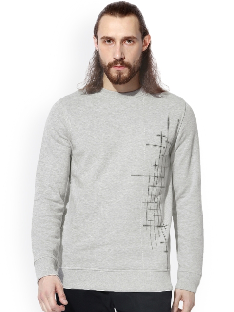 

Leo Sansini Men Grey Solid Sweatshirt