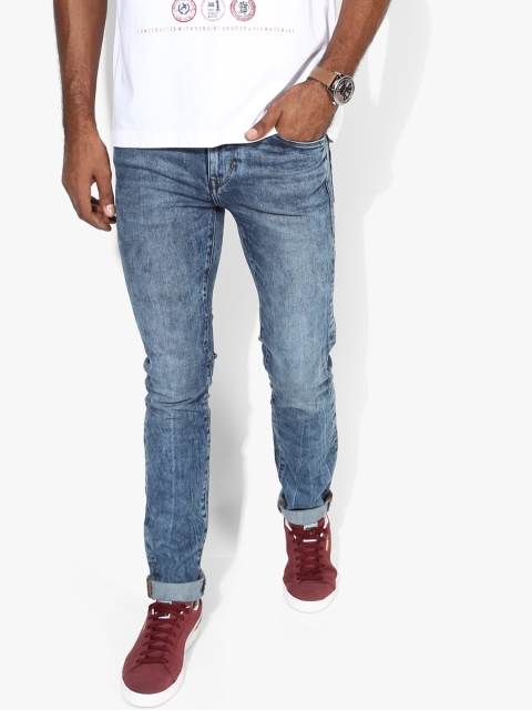 

U.S. Polo Assn. Denim Co. Men Blue Regallo Skinny Fit Acid Washed Stretchable Jeans