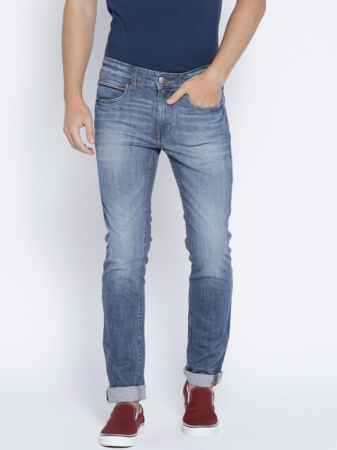 

U.S. Polo Assn. Denim Co. Men Blue Regallo Skinny Fit Low Distress Stretchable Jeans