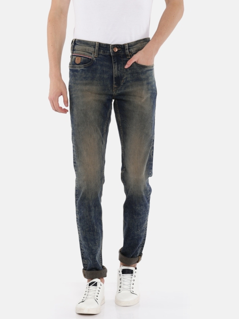 

U.S. Polo Assn. Denim Co. Men Blue Skinny Fit Mid-Rise Clean Look Stretchable Jeans