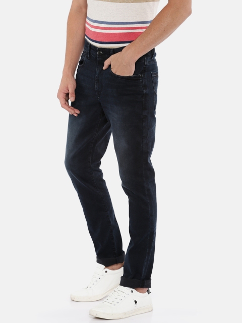 

U.S. Polo Assn. Denim Co. Men Blue Slim Fit Mid-Rise Clean Look Jeans