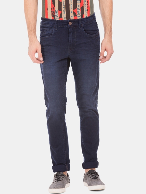 

U.S. Polo Assn. Denim Co. Men Blue Regular Fit Mid-Rise Clean Look Jeans