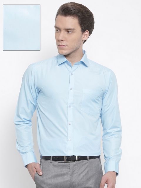 

RG DESIGNERS Men Blue Slim Fit Solid Formal Shirt