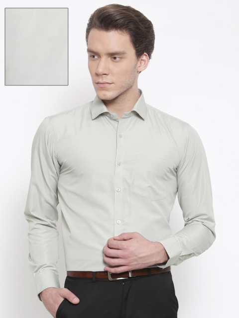 

RG DESIGNERS Men Grey Slim Fit Solid Formal Shirt