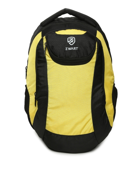 

Zwart Unisex Yellow & Black COSMO Colourblocked Backpack