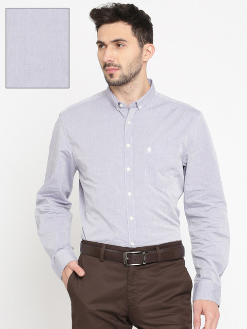 

French Connection Men Lavender Slim Fit Solid Formal Shirt
