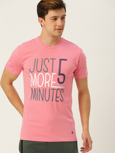 

Undercolors of Benetton Men Pink Printed Lounge T-shirt
