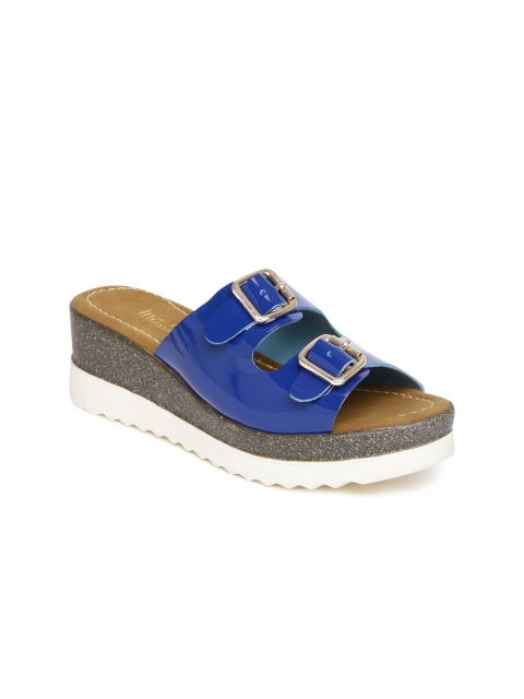 

Inc 5 Women Blue Solid Sandals
