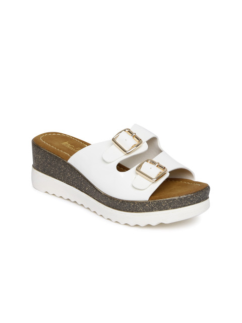 

Inc 5 Women White Solid Sandals