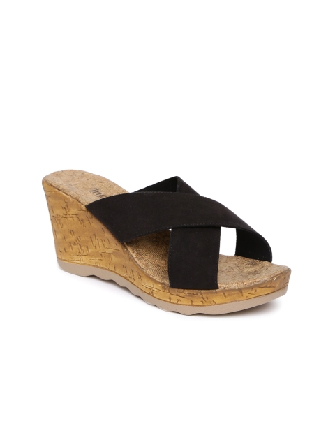 

Inc 5 Women Black Solid Sandals