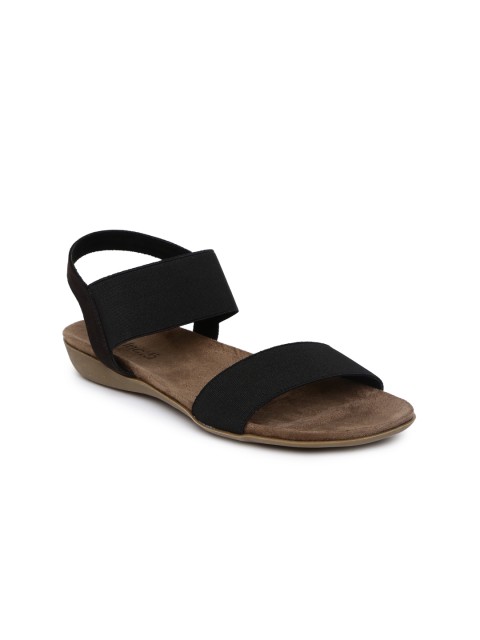 

Inc 5 Women Black Solid Open Toe Flats