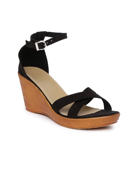 

Inc 5 Women Black Solid Sandals