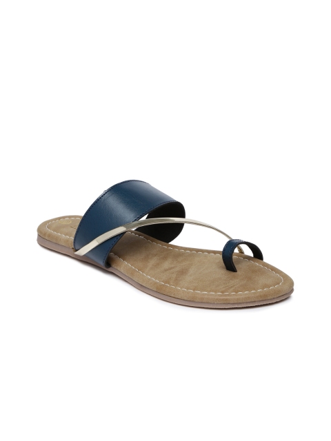 

Inc 5 Women Silver-Toned Colourblocked Synthetic One Toe Flats