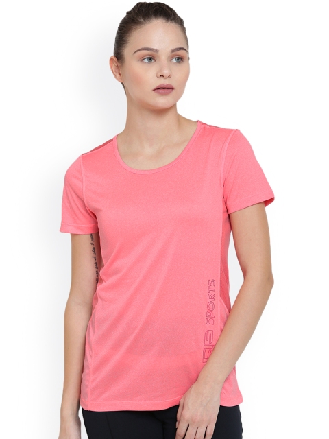 

Alcis Women Pink Printed Round Neck T-shirt