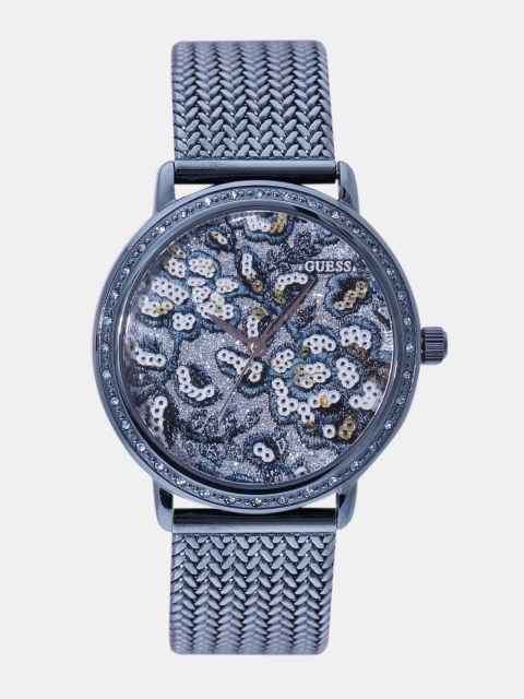 

GUESS Women Blue & White Analogue Watch W0822L3_OR