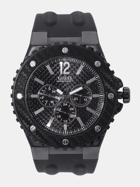

GUESS Men Black Textured Analogue Watch W11619G1_OR