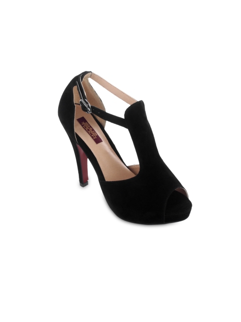 

SHUZ TOUCH Women Black Solid Pumps