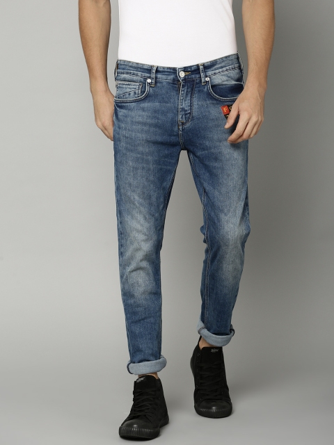 

French Connection Men Blue Slim Fit Mid-Rise Clean Look Stretchable Jeans