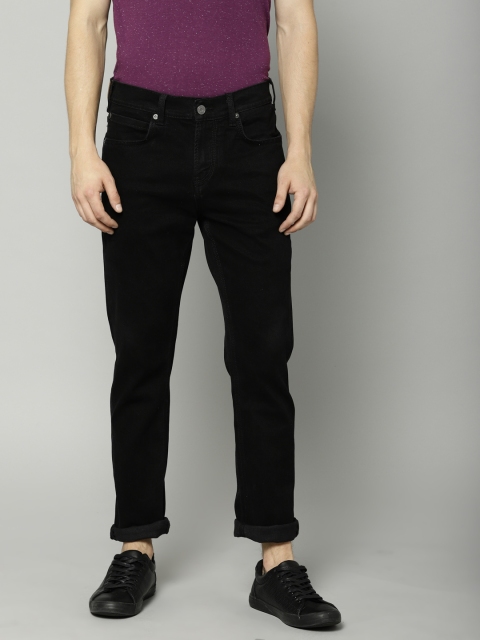 

French Connection Men Black Slim Fit Mid-Rise Clean Look Stretchable Jeans