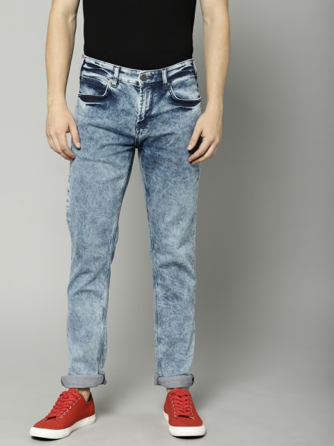 

French Connection Men Blue Slim Fit Mid-Rise Clean Look Stretchable Jeans