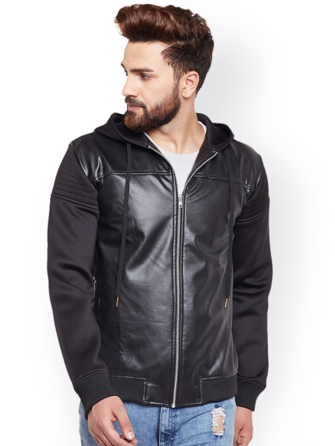 

FUGAZEE Men Black Solid Padded Jacket