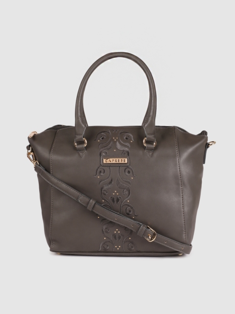 

Caprese Brown Self Design Shoulder Bag
